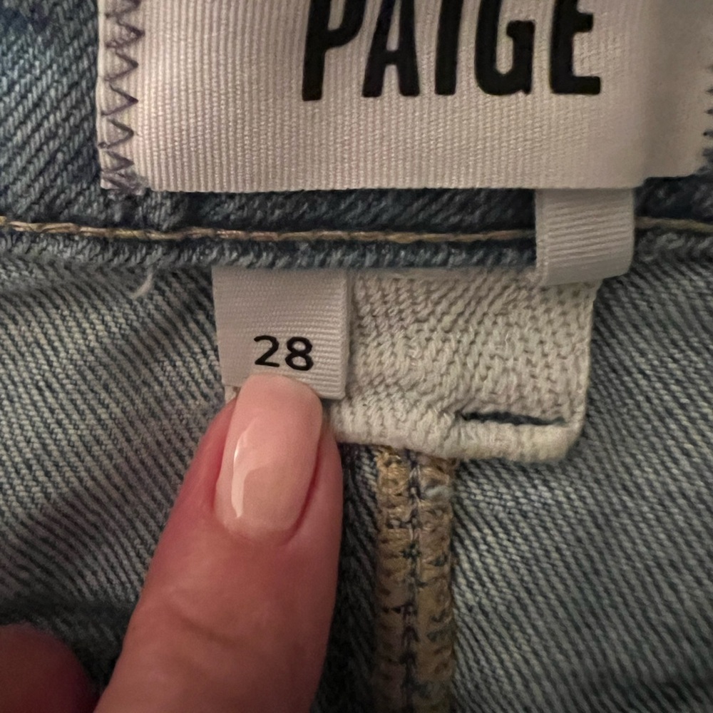 Paige Jean mini skirt, never worn